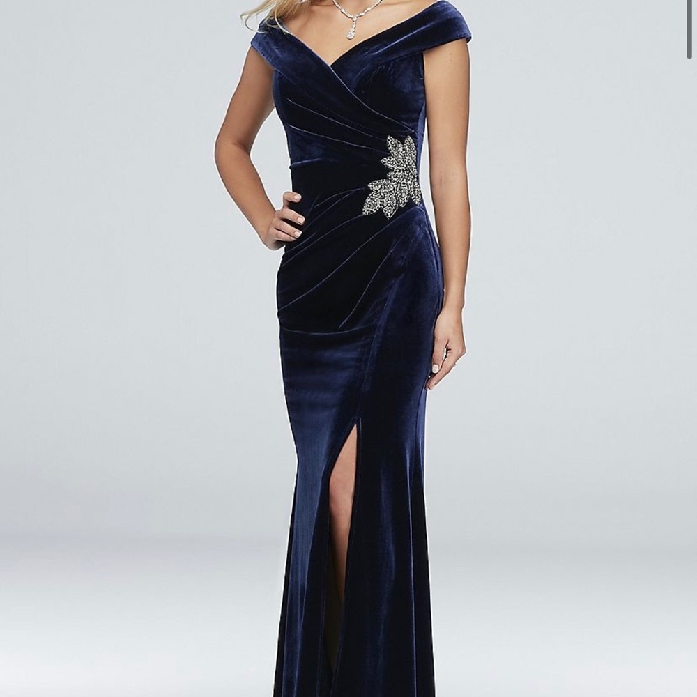 Velvet Navy Gown